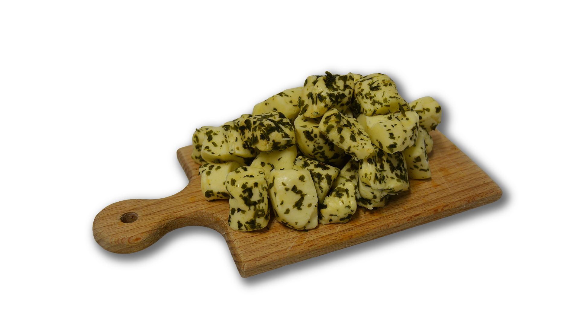 Bio pařené sýrové kousky medvědí česnek
